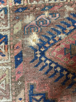 Antique Baluch Rug, it is attractive. End 19th century. Size is 160 x 93 cm . Quick for only £125 + Shipping.