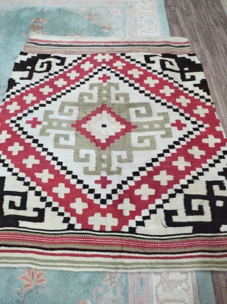 Antique swedish scandinavian rug in Exellant condition size 5 by 4.1 feet                     