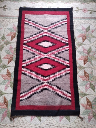 Four pieces navajo rugs lot.                            