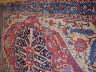 Antique Heriz Serapi Carpet

Super design and colours

3.90 m x 2.75 m

Beautiful furnishing carpet
                    