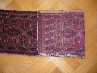 Antique Tekke torba

Circa 1900 

112 cm x 33 cm 

I have attached picture of the back of the torba as well.            