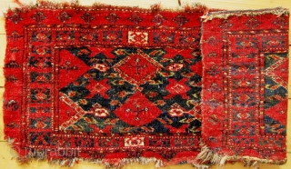 A 19th Century Beshir Torba 
Size 98.5 x 41 cm

A naively drawn mid to late 19th century Beshir Torba in fair to good condition. Selvedges are mostly intact but as the photos  ...