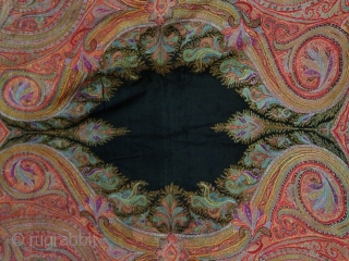 Indian 19th century kashmiri long shawl..colors are very good in perfect condition,
size 320x140.                    