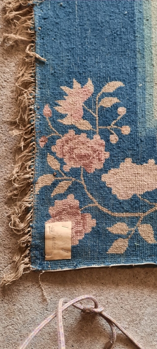 Beautiful antique chinese Bao-Tou rug. 260 x 180 cm / 8'8" x 6'.                    