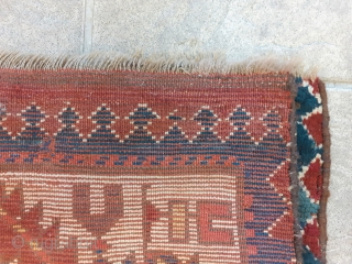 19th century caucasian runner. 288 x 98 cm.                         