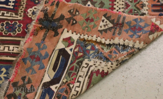 Anatolian kilim. 361 x 88 cm.                           