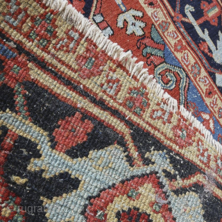 Heriz size 6'4" x 9'4". Beautiful colours and spacing.