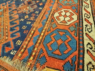 Kazak, nice rug with good colours. 240 x 120 cm.                       