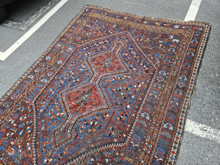 Delightful Khamseh, size 7'4" x 5'5".                           
