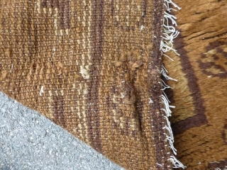 Mongolian rug, 150 x 80 cm / 5' x 2'8".                       