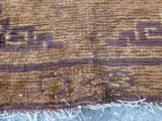 Mongolian rug, 150 x 80 cm / 5' x 2'8".                       