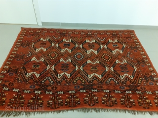 Ersari chuval with ikat design, amu darya Huge size 184 x 132 cm / 6'1" x 4'4".                