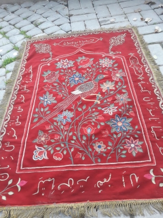 I am offering handmade,  stitched embroidery and chain stitched embroidery is worked on a wool Mahud fabric, Tekelduz.
For any questions, just write me!         