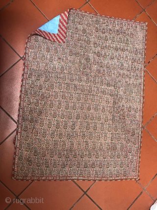 Hello, I am offering 19 th century Kerman/Kirman Textile, it kept in one family for long time. It is in good condition and very well kept. Size is 114 x 87 cm.  ...