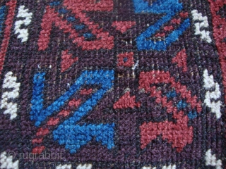 Baluch Carpets 4'10"x 2'8" F with nice red,blue, green blue color ..147cmx80                     