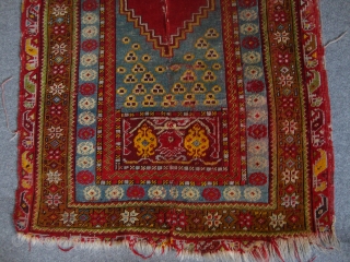 Mudjur?antique fine Turkish rug Mudjur 5´3"x 3'(160 x 90 cm),                       