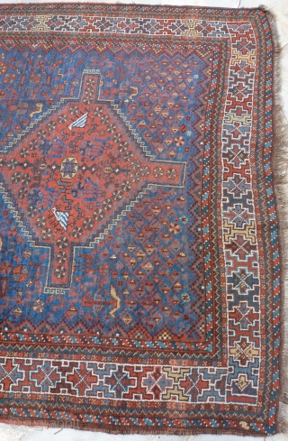 Antique South persia 205 X 172 cm. All vegetal color, good condition.                     