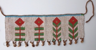 Ethnic tribal "Pikuran". 
A beaded "cache sex" of Northern Cameroon
54 x 19 cm                    