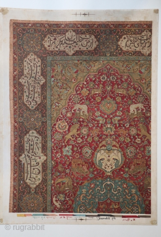 Original printing proofs for the colour plates of Orientalische Teppiche. Vienna, London, Paris: k. k. Österreichisches Handels-Museum, 1892–1896, 1st ed., Imperial folio, 3 portfolios. The famous 'Vienna Work'. 200 German, 100 English  ...