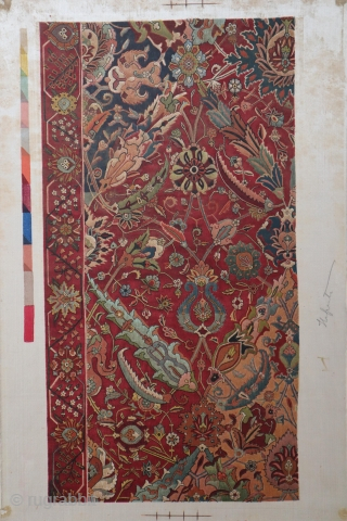 Original printing proofs for the colour plates of Orientalische Teppiche. Vienna, London, Paris: k. k. Österreichisches Handels-Museum, 1892–1896, 1st ed., Imperial folio, 3 portfolios. The famous 'Vienna Work'. 200 German, 100 English  ...