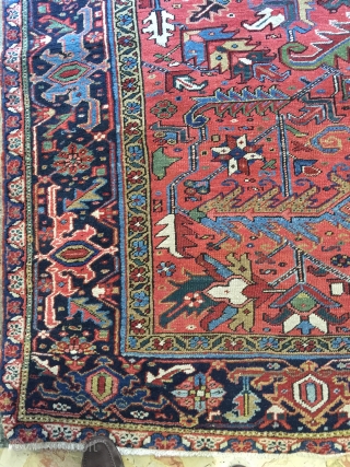  Beutiful Antique Heriz rug  generally good condition late 19th century size 320x240                   