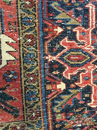  Beutiful Antique Heriz rug  generally good condition late 19th century size 320x240                   