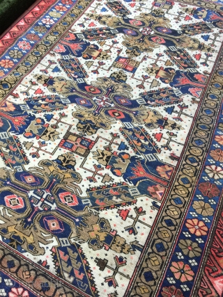 Zeikur rug good combination of colours. Perfect condition. wool on wool 1890. Good size cm  188x129                