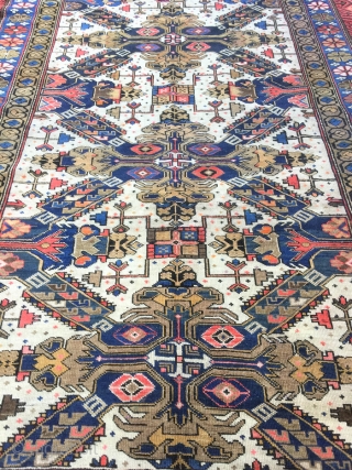 Zeikur rug good combination of colours. Perfect condition. wool on wool 1890. Good size cm  188x129                