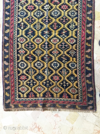 Antique Caucasian shirvan rug 188x70 cm Antique Caucasian 19th Century                       