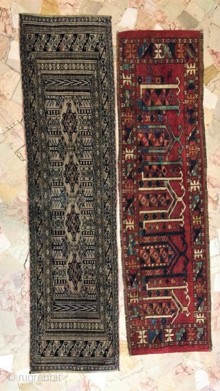 Yomut Torba, Wonderful beje natural colour, circa 1870  , size 128x33 cm

Bashir torba  Natural red colors circa 1900 Size: 120x33 cm

in good conditions was repaired some small place

offro la vendita  ...