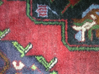 Persian rug runner 
one part of end is wool 
anoder part cotton?
333 X 131 cm                  