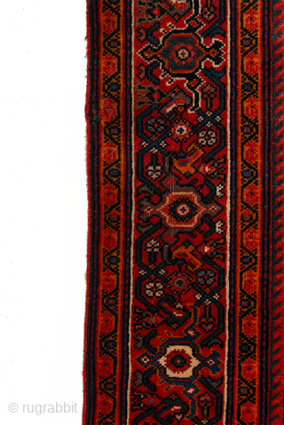 1920s Ferahan with blue wefts. Excellent condition. Original selvedges and ends. No repairs, no repiles. Solid rug. Priced to sell. 80" x 50"          