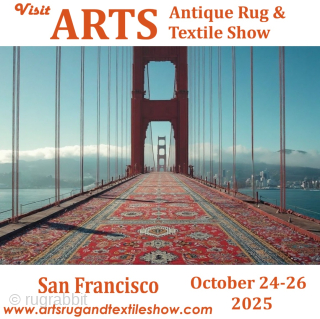 A few pieces to be shown at Arts Rug Show in San Francisco 

October 24-26

Register for the Arts Opening Party, Friday, October 24!
Arts is free and open to the public, Saturday and  ...