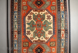 Early 20th cen. Caucasian Lori Pambak kazak Rug size 5’2” x 7’8″ 156x232cm                    