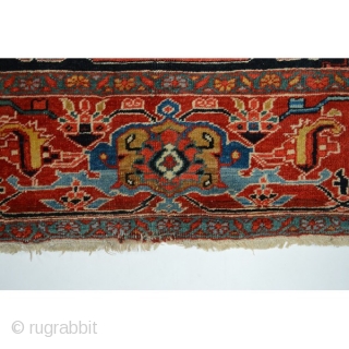 Heriz Serapi 415x310 cm circa 1890. Condition: Good. Cotton warp, cotton weft, wool pile                   