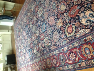 Tabriz 570x340 cm. Condition: Good condition, even low pile, original ends and selvedges. Cotonl warp, cotton weft, wool pile. Worldwide shipping            