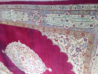 Tabriz 430x305 cm (14ft1in x 10ft) circa 1900

Condition: Good, it must be cleaned cause there is a coffee stain.

Cotton warp, cotton weft, wool pile

Worldwide Shipping
        