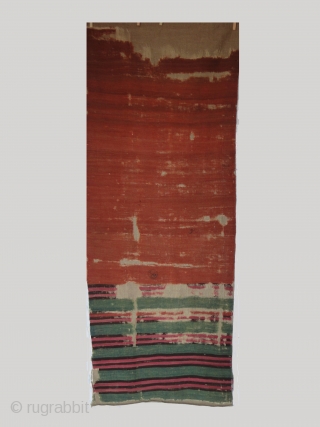 An early Sivas kilim fragment. Professionally conserved. Cm 72x 210.                       