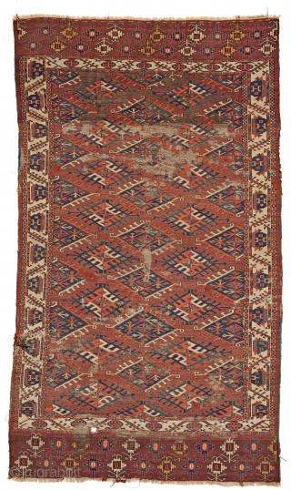 Lot 59, Yomut main carpet, starting bid € 2000, Auction October 14th 5pm, https://www.liveauctioneers.com/catalog/109605_fine-antique-oriental-rugs-viii/?count=all
                   