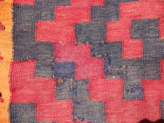 Hazara Kilim from Sar-i-Pul, Afghanistan. Mid-1960's. Wool on Wool. 
Approx. size: Length: 15ft (457.2cm). Width: 9ft 5 in. (287cm).
Hazara Kilims are often wrongly categorized as Almar or Maimana Kilims
(perhaps due to design  ...