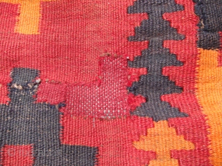 Hazara Kilim from Sar-i-Pul, Afghanistan. Mid-1960's. Wool on Wool. 
Approx. size: Length: 15ft (457.2cm). Width: 9ft 5 in. (287cm).
Hazara Kilims are often wrongly categorized as Almar or Maimana Kilims
(perhaps due to design  ...