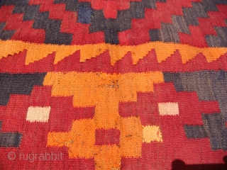 Hazara Kilim from Sar-i-Pul, Afghanistan. Mid-1960's. Wool on Wool. 
Approx. size: Length: 15ft (457.2cm). Width: 9ft 5 in. (287cm).
Hazara Kilims are often wrongly categorized as Almar or Maimana Kilims
(perhaps due to design  ...