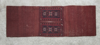 West Anatolian saddlebag (Balıkesir) 19th century 125x43 cm                         