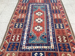 West Anatolian Bergama Rug 19th Century size: 108x73 Cm                        