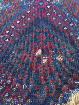 East Anatolian Kurdish Rug fragment size:74x32 cm                          