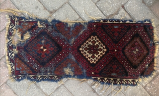 East Anatolian Kurdish Rug fragment size:74x32 cm                          