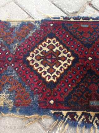 East Anatolian Kurdish Rug fragment size:74x32 cm                          