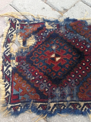 East Anatolian Kurdish Rug fragment size:74x32 cm                          