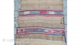 Central anatolian Konya Karapınar kilim fragment
370x80cm / 12'4"x2'8"
                         