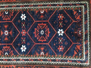 Baluch Mina Khani rug . 6'4" x 3'5",                         